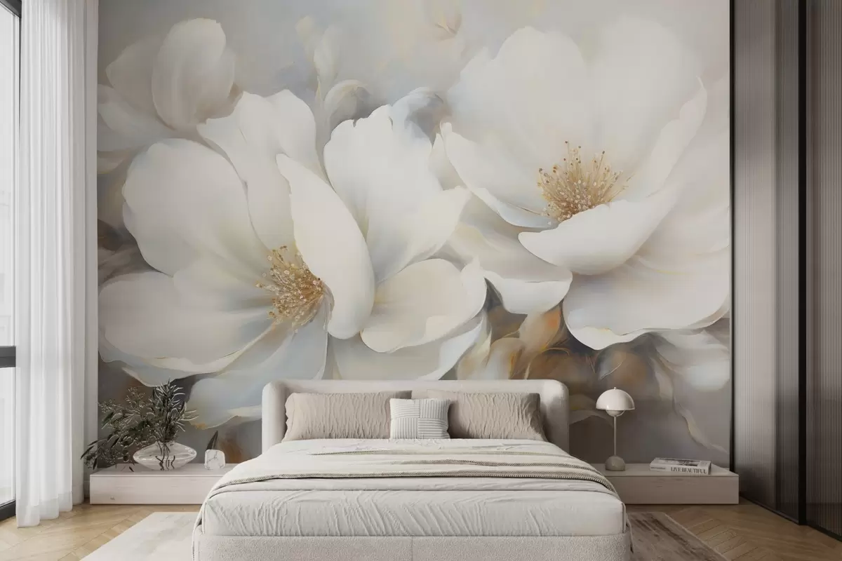 Fotobehang Enorme bloemen w04594