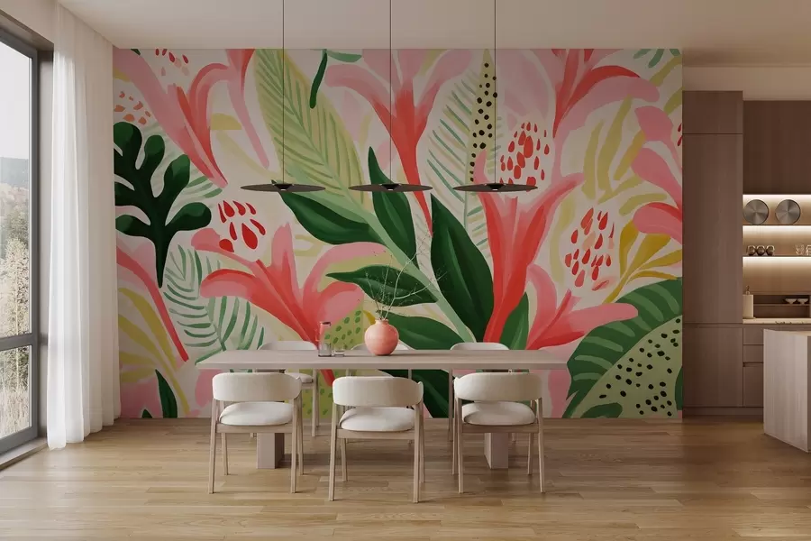 Fotobehang Vlucht van kleuren w04564