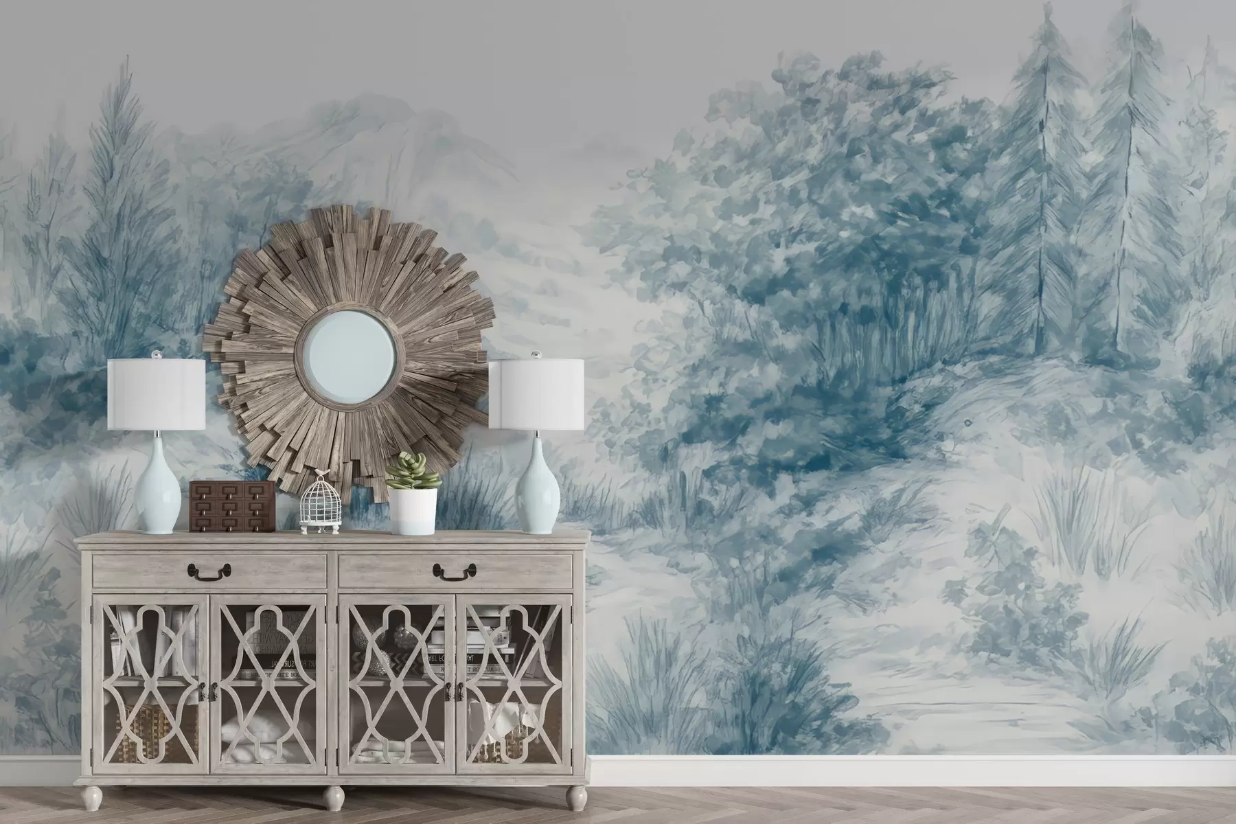 Fotobehang Kleurrijke contouren w04572