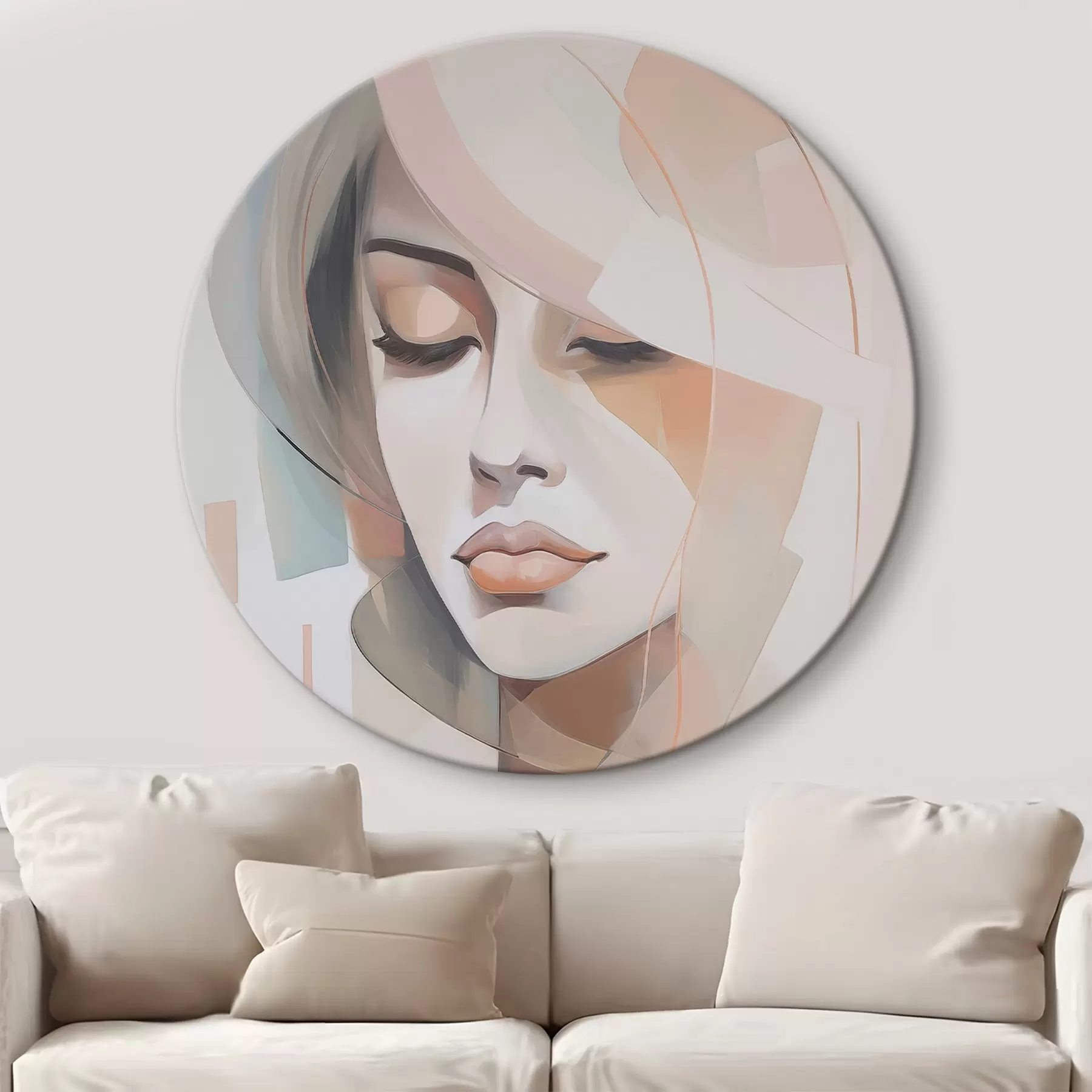  Schilderijen Abstract portret van een meisje r45972
