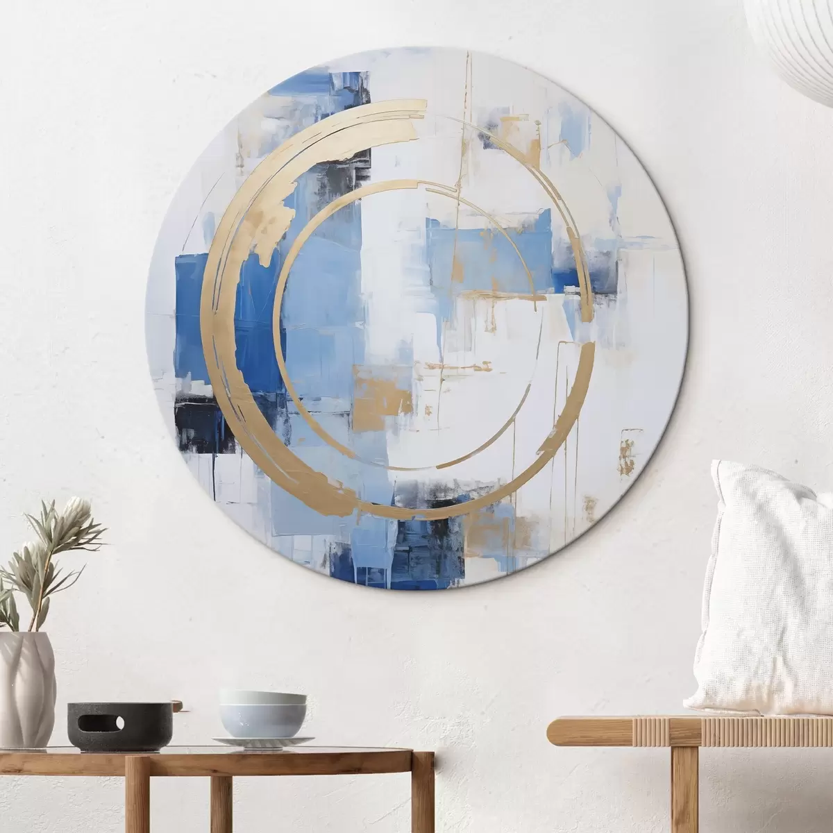 Ronde schilderijen Moderne abstractie r45977