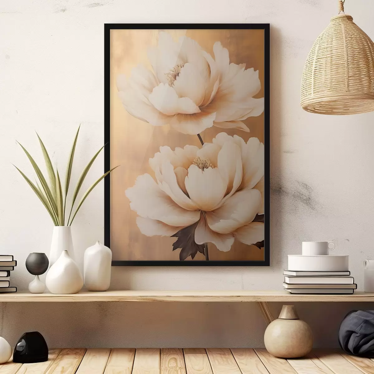 Poster Pioenrozen f45956
