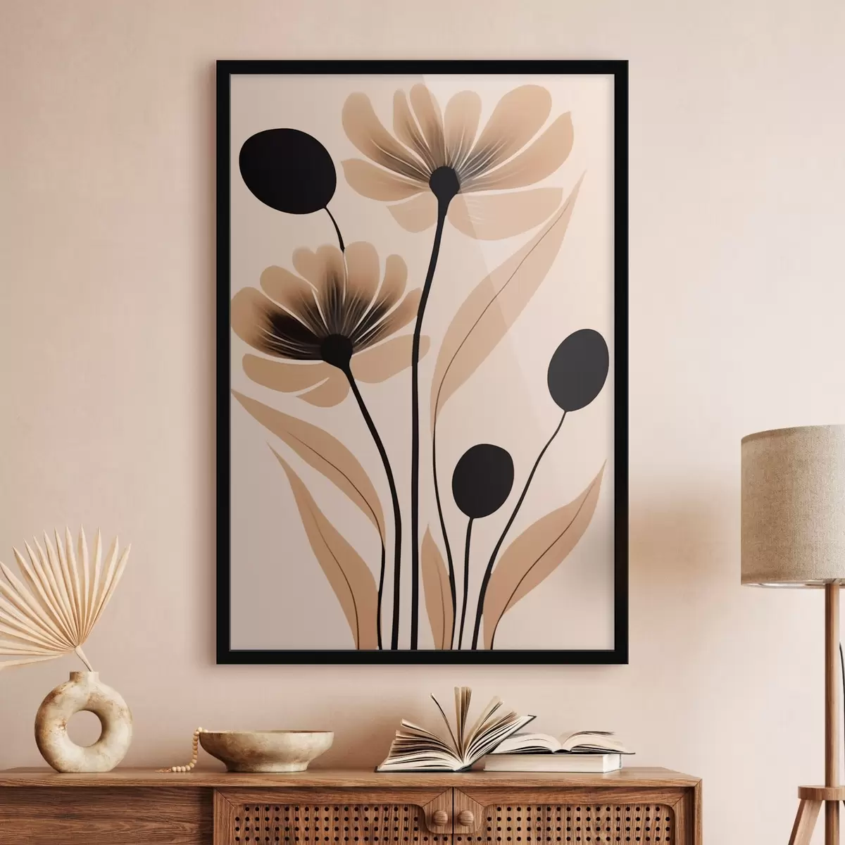 Poster Abstracte bloemen f45963
