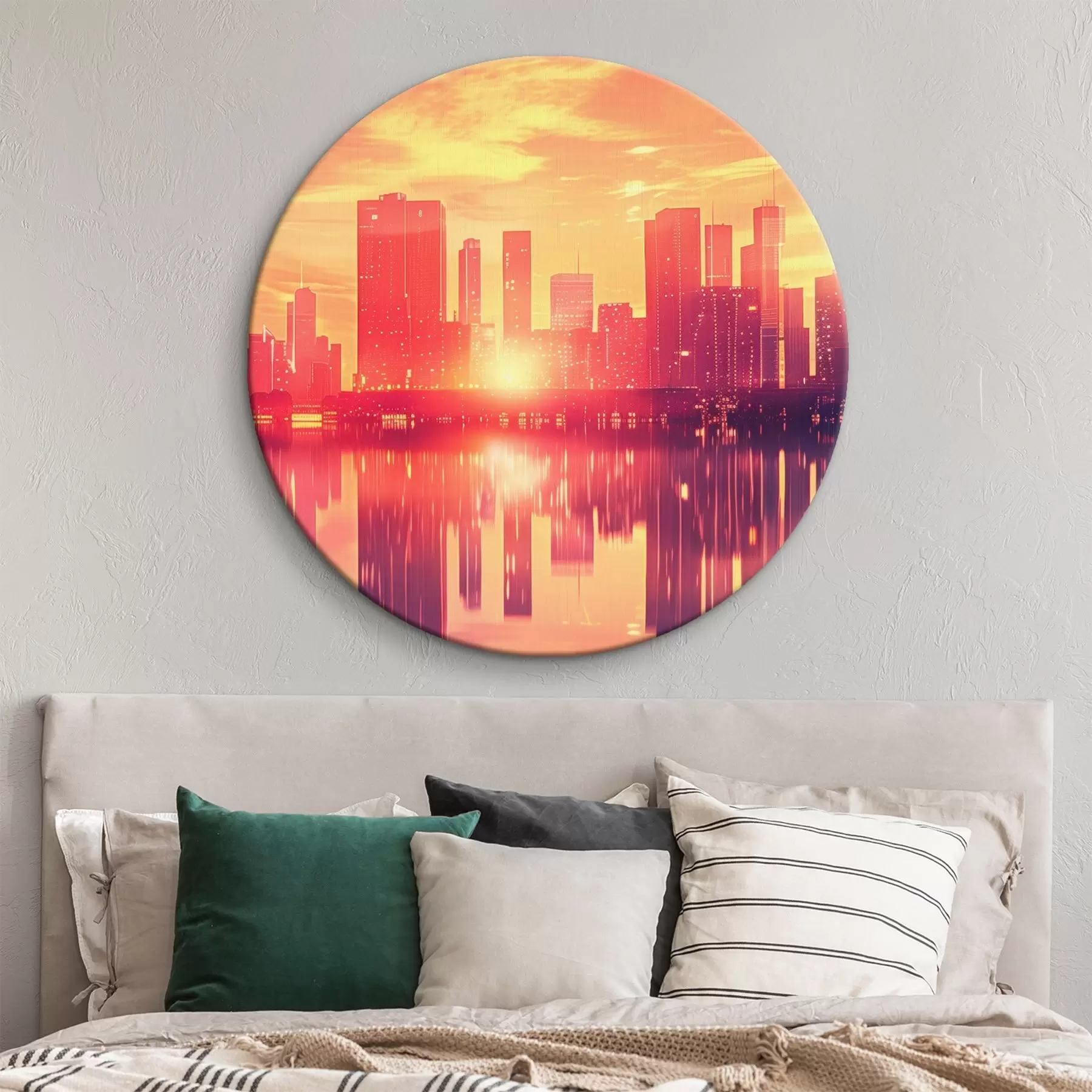  Schilderijen Bestelling tegen de achtergrond van een moderne stad r45659