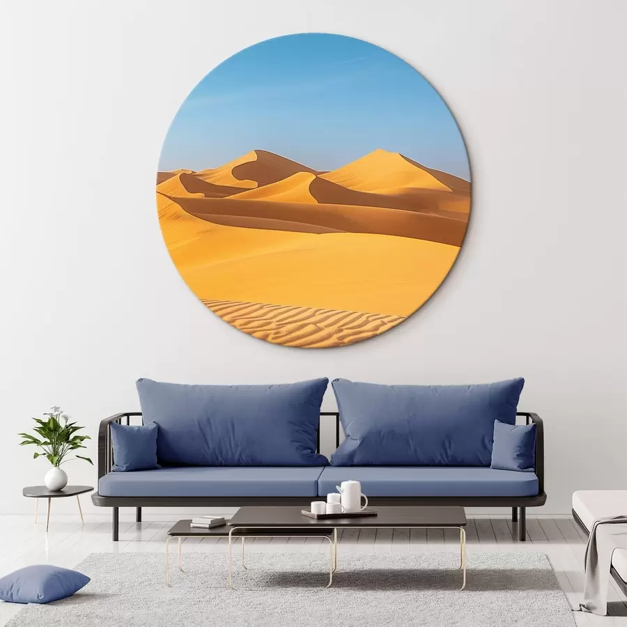  Schilderijen Blauwe lucht tegen de achtergrond van een woestijn r45666