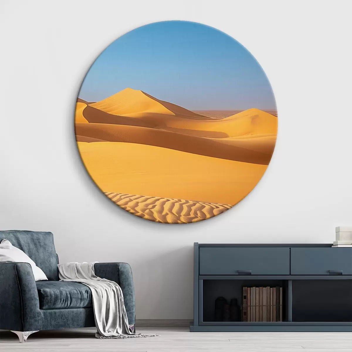 Ronde schilderijen Zand in de woestijn r45667