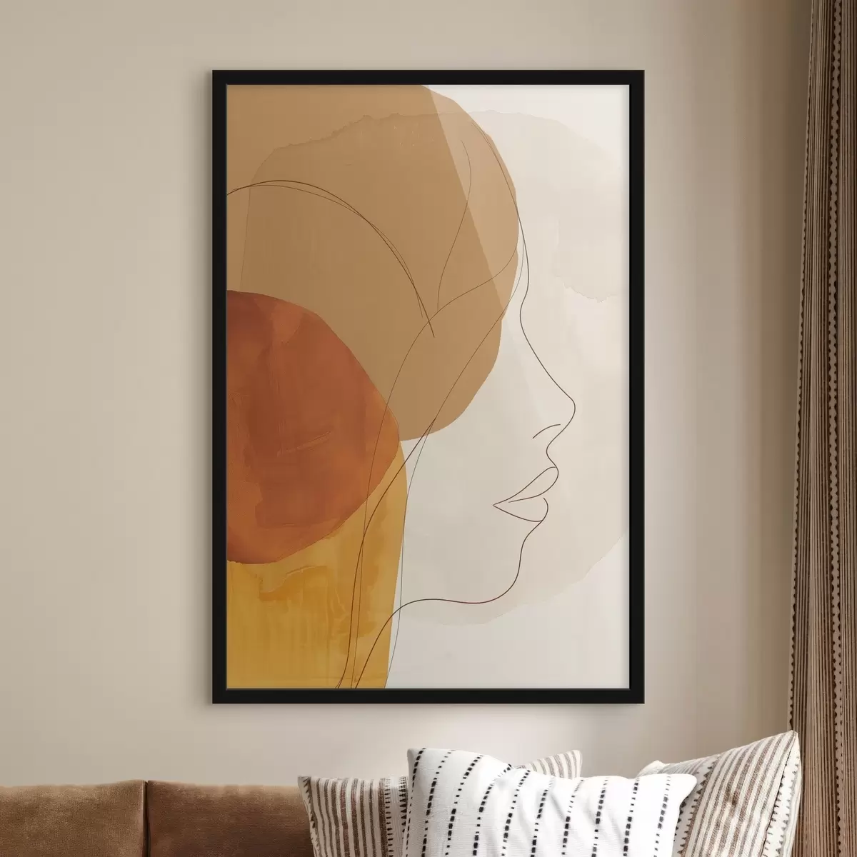 Poster Abstractie, meisje f45654