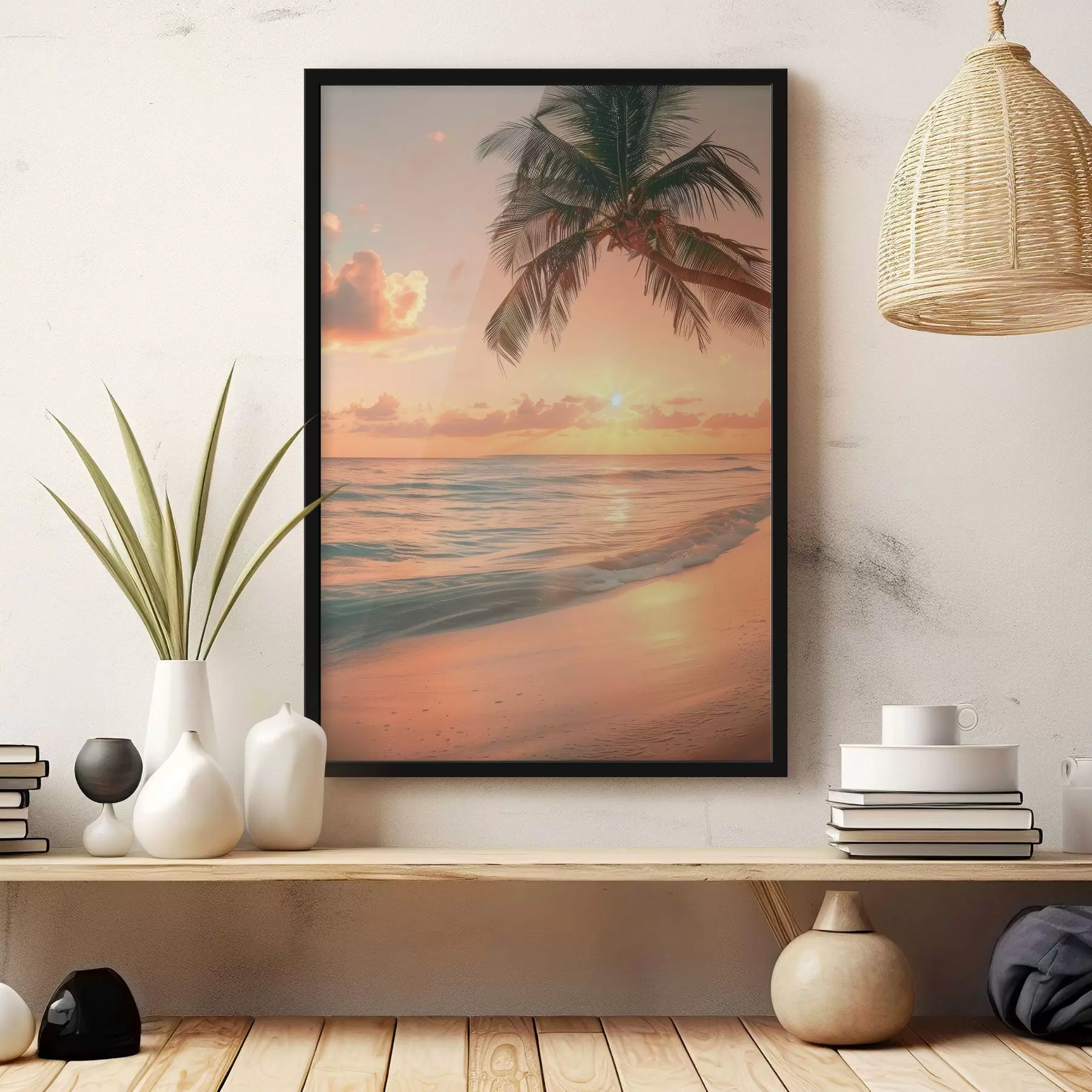 Fotobehang Zonsondergang op zee f45661