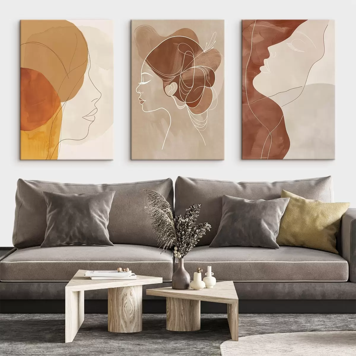  Schilderijen Abstractie, mensen, meisje m00783
