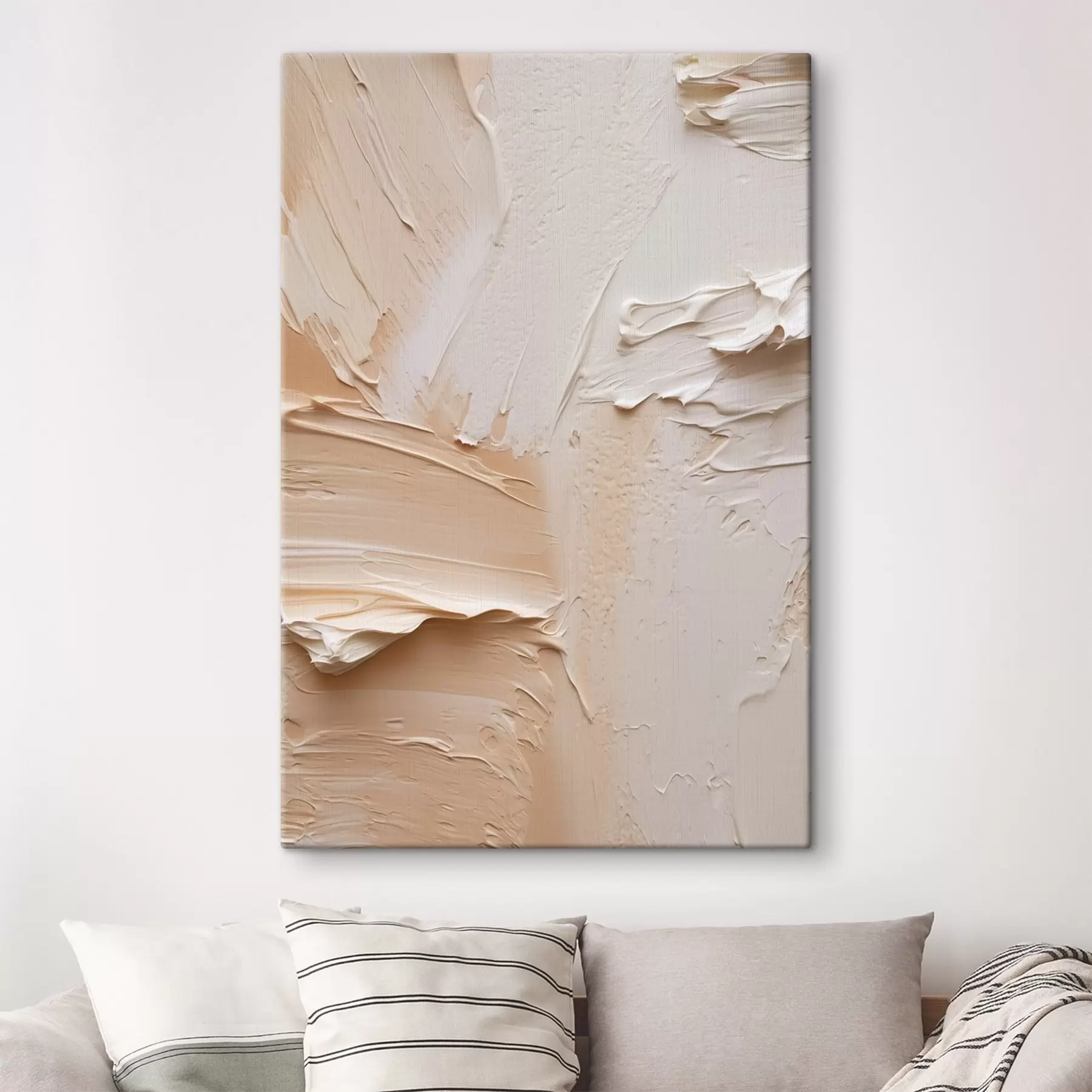  Schilderijen Lichte impasto-streken, romige zanderige textuur s45872