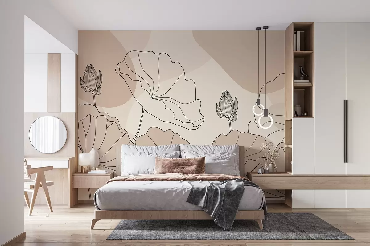 Fotobehang Lotusbloemen w04648