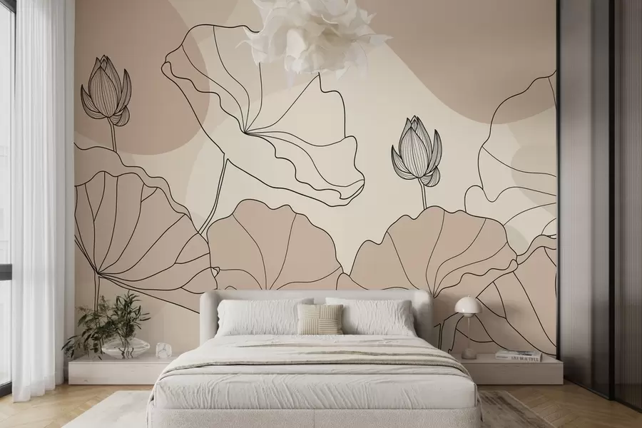 Fotobehang Lotusbloemen w04648