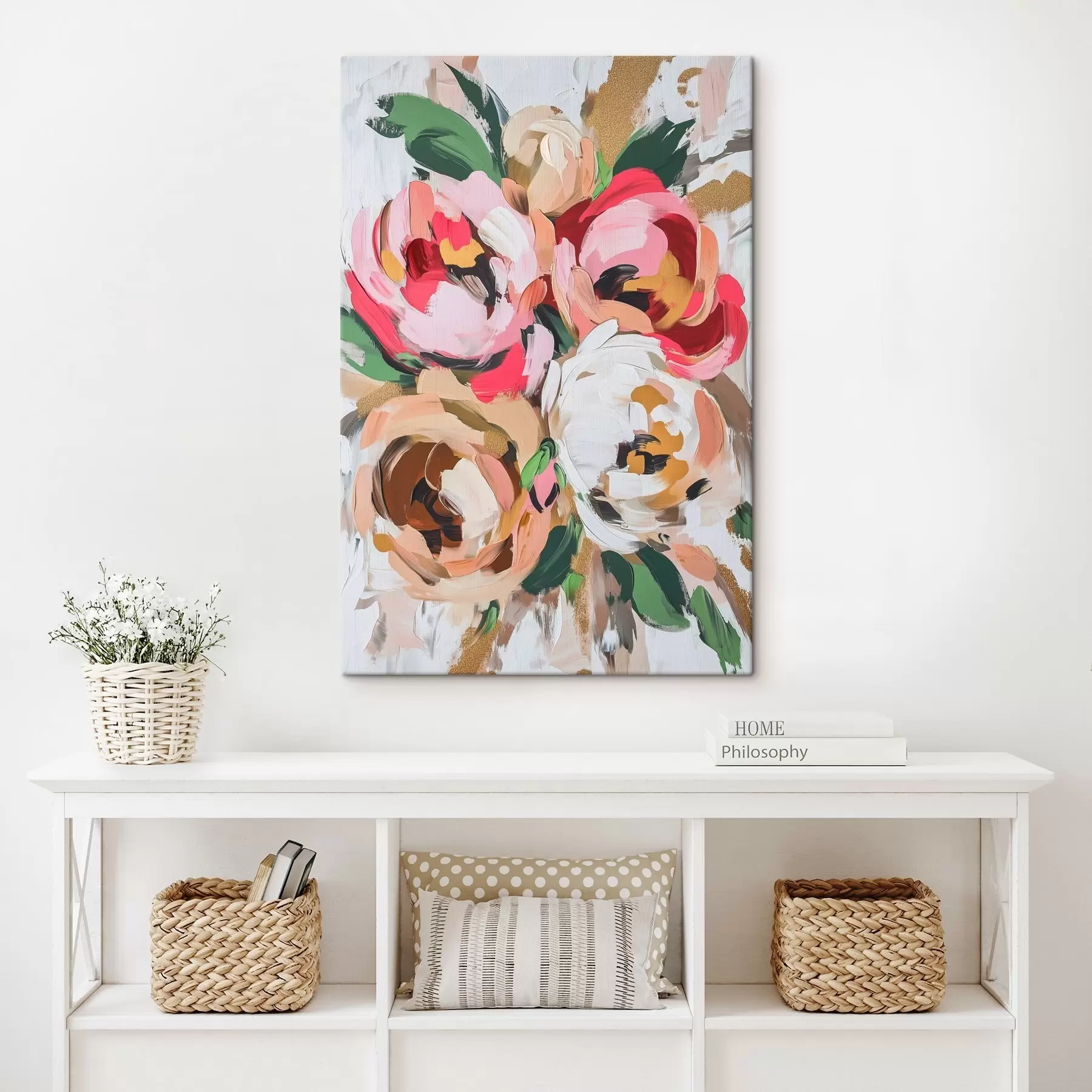  Schilderijen Abstract boeket bloemen s45982