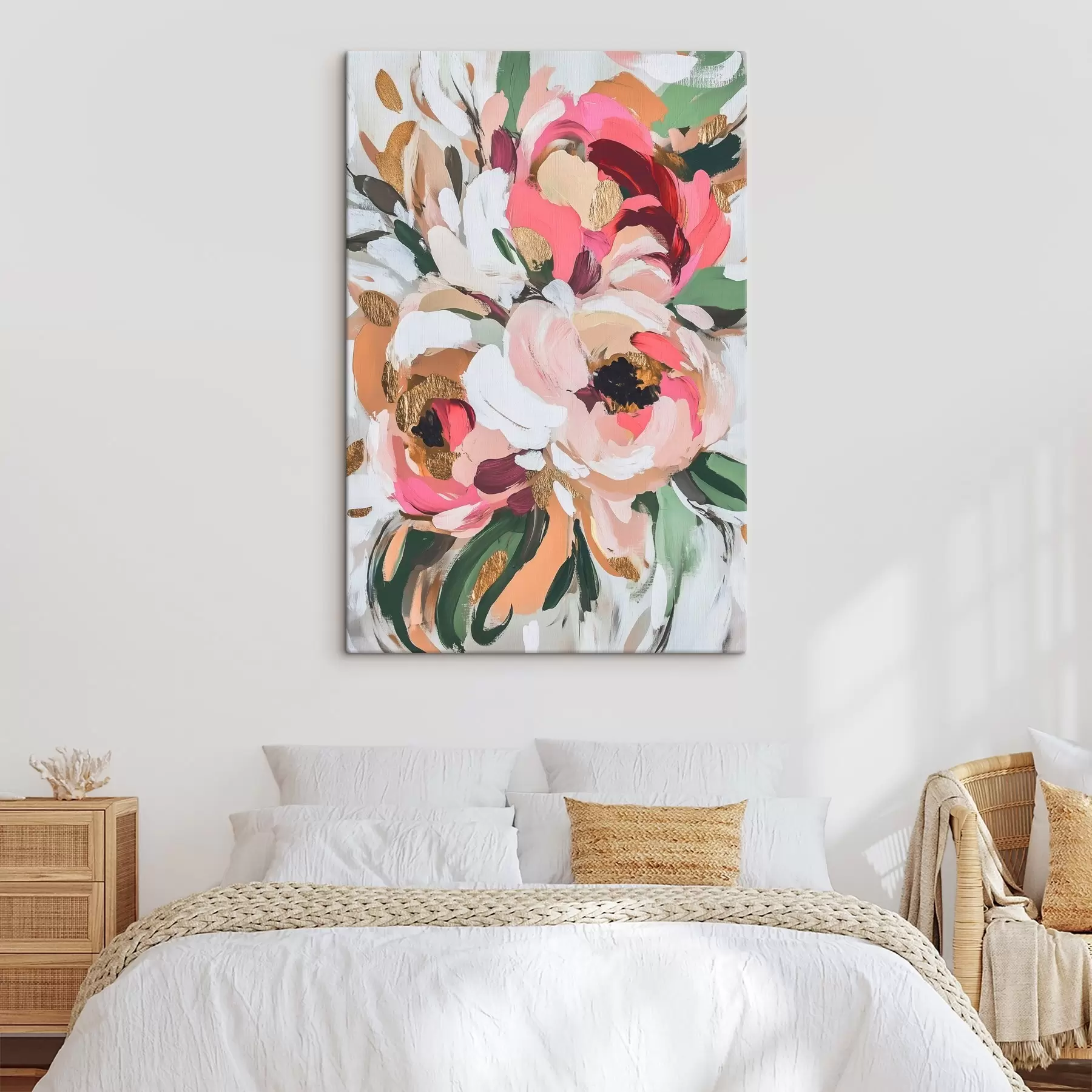  Schilderijen Abstract boeket bloemen s45983