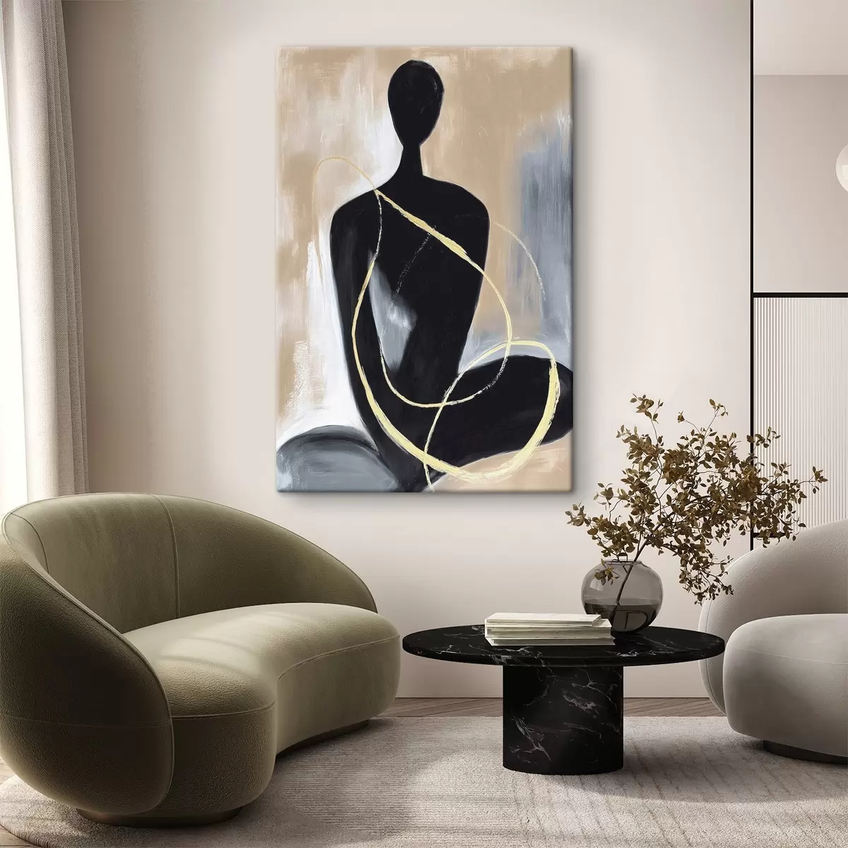  Schilderijen Abstract silhouet s45985