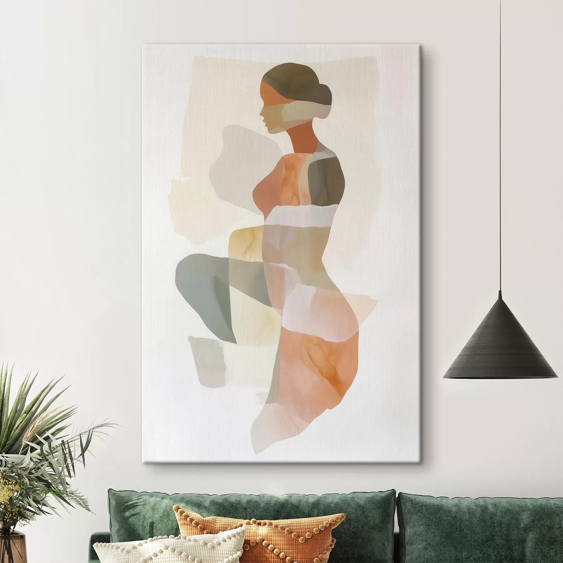  Schilderijen Abstract vrouwelijk silhouet s45992