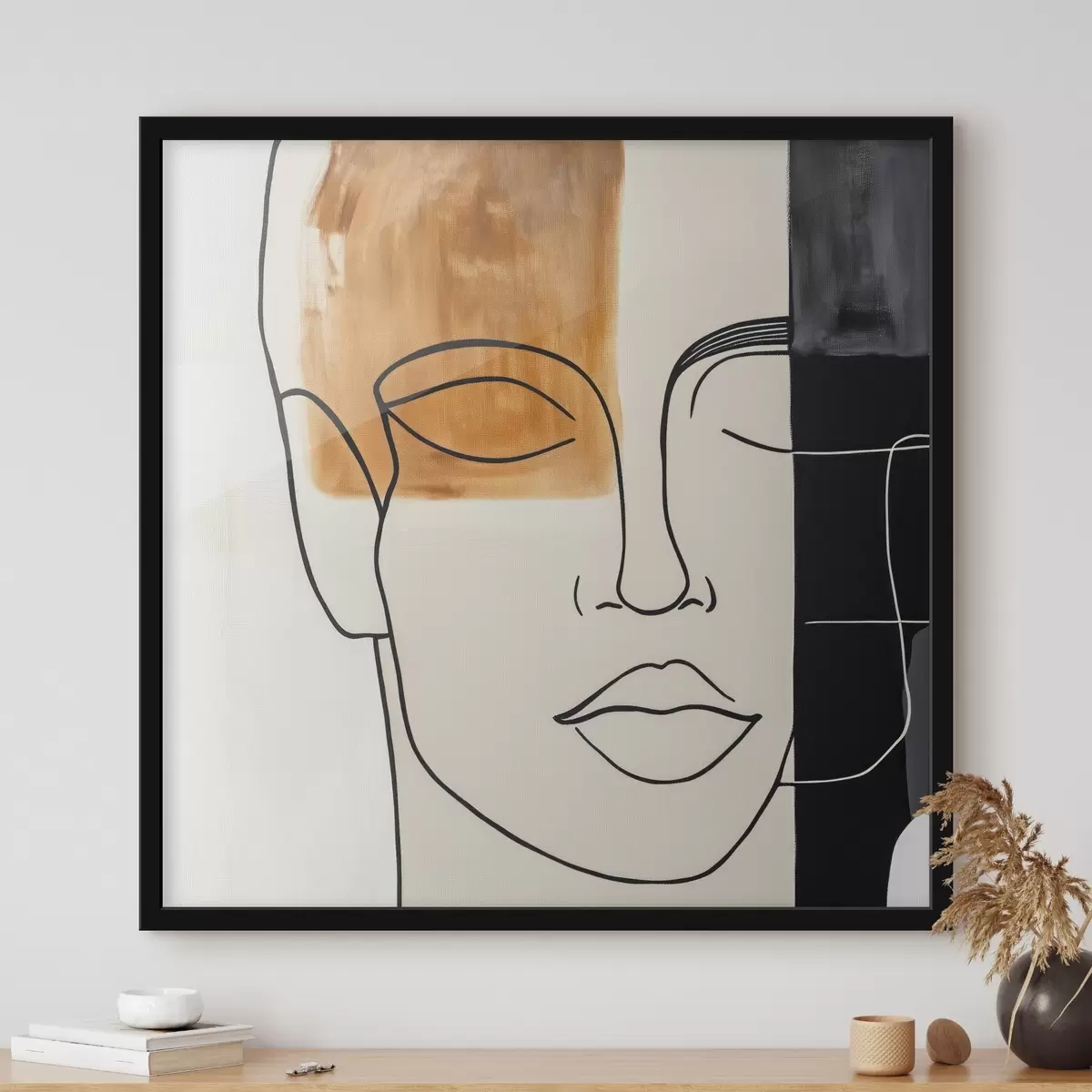 Poster Minimalistisch abstract portret f45986