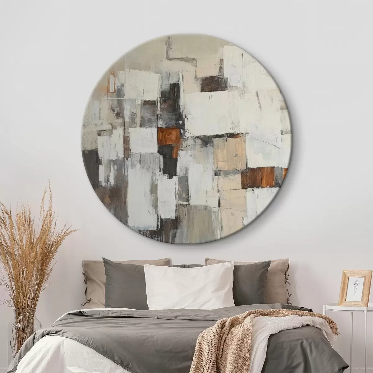 Ronde schilderijen Abstractie r45990
