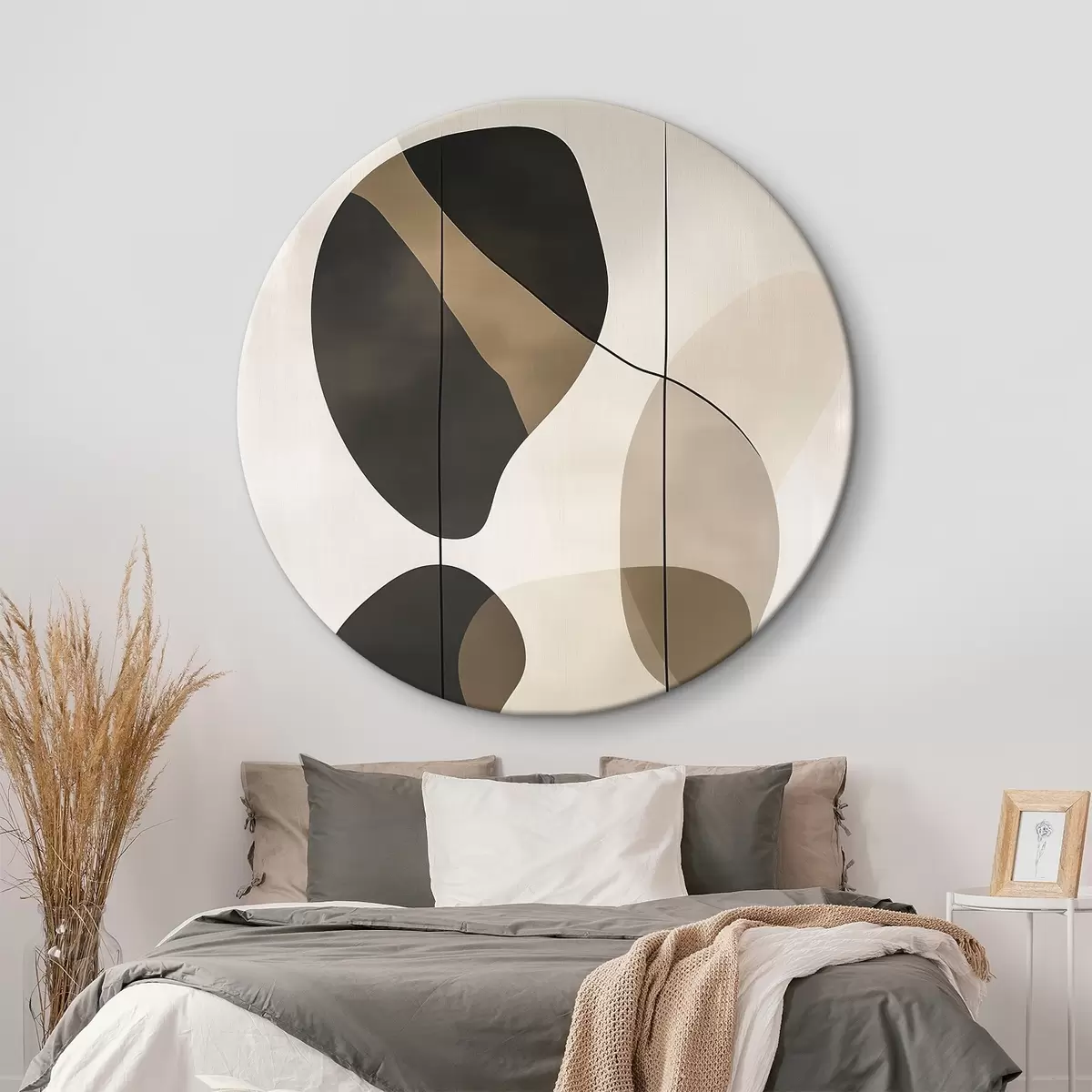 Ronde schilderijen Zwevende abstracte vormen r45991