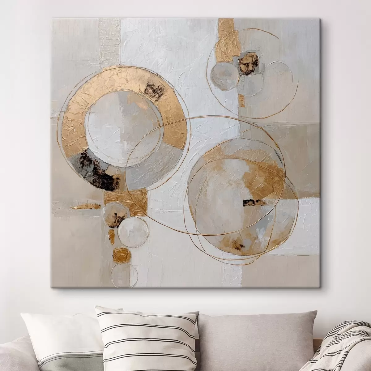  Schilderijen Cycliciteit van vormen in de moderne abstracte stijl s45851