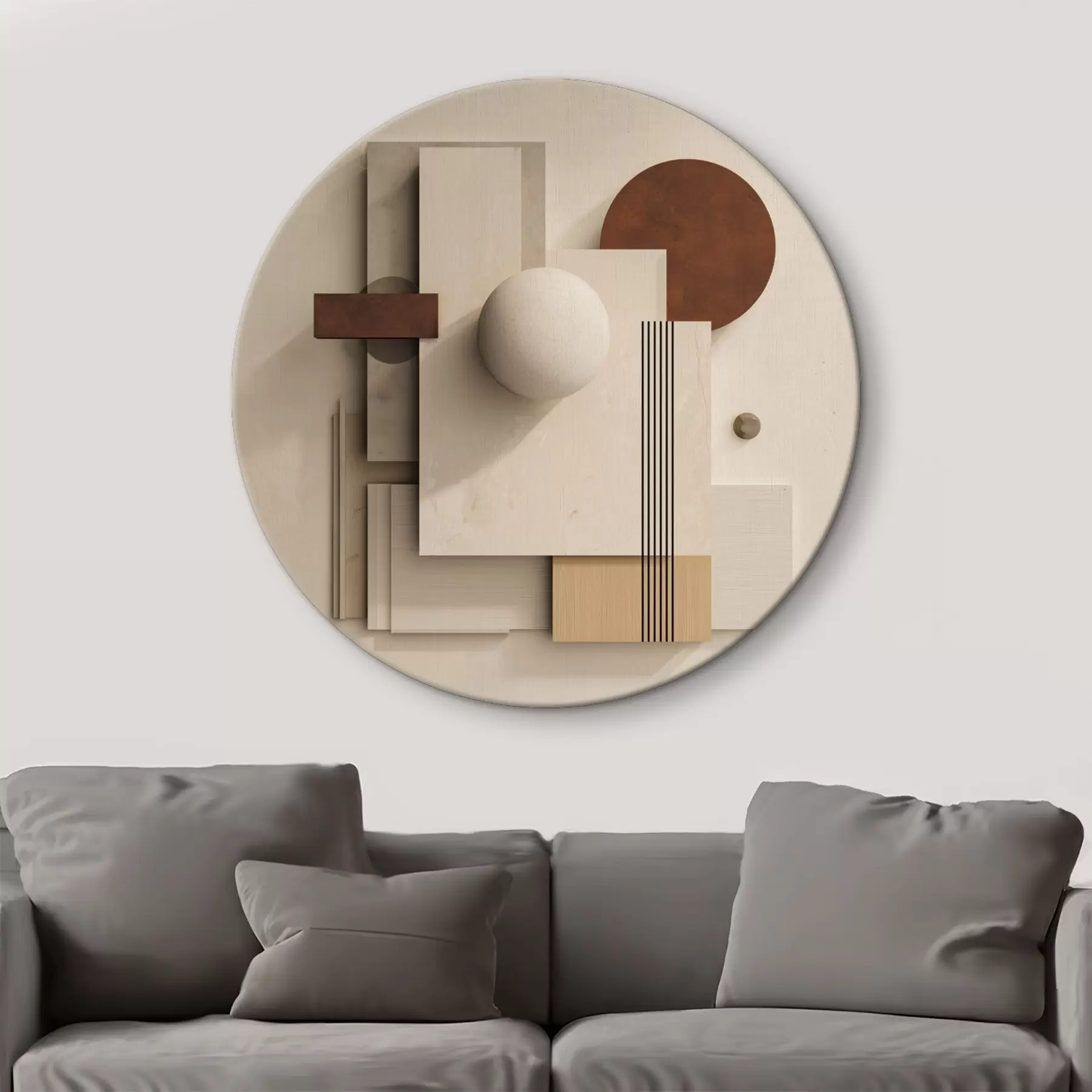  Schilderijen Geometrie van rust in moderne minimalistische stijl r45856