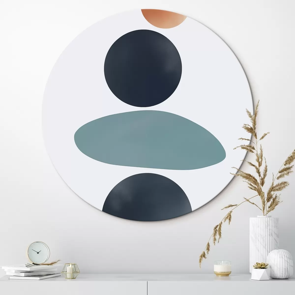 Ronde schilderijen Abstracte ronde vlekken r46061