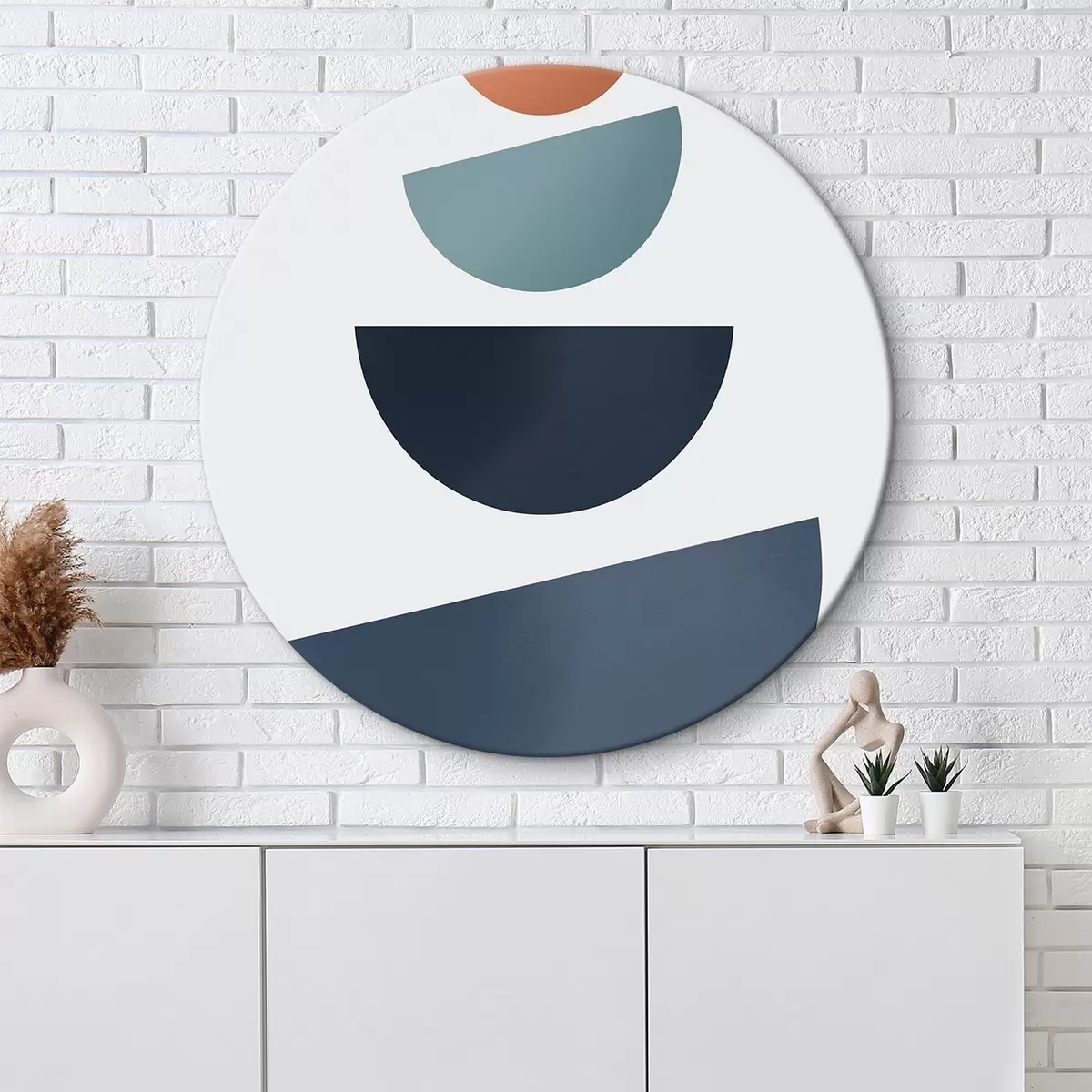 Ronde schilderijen Abstracte samenstelling r46062