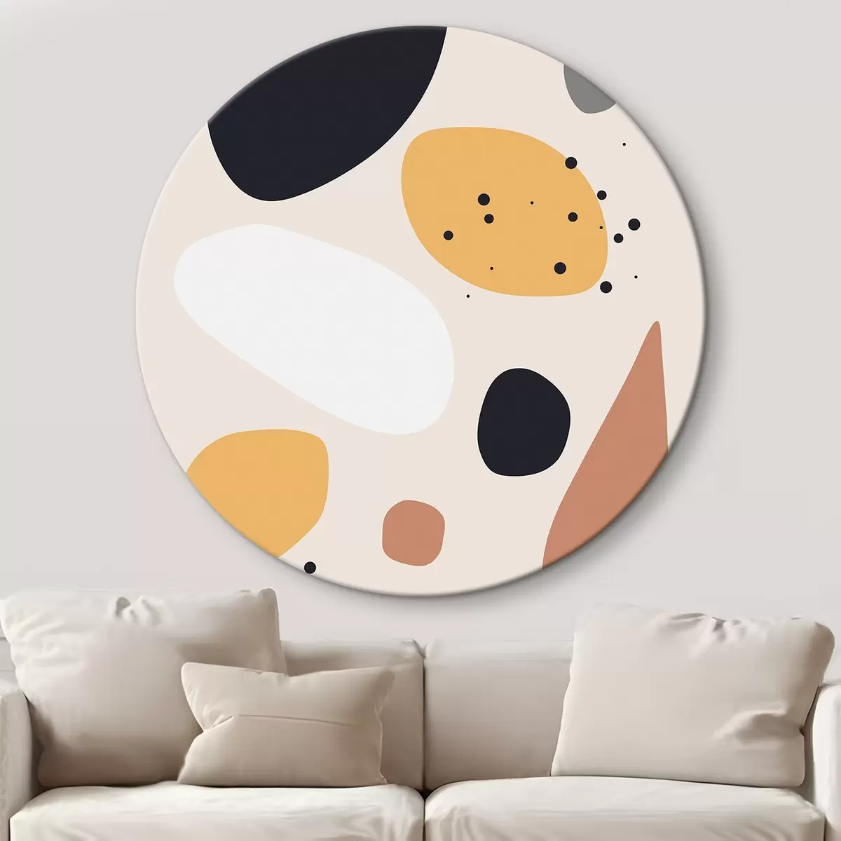 Ronde schilderijen Abstracte vlekken r46067