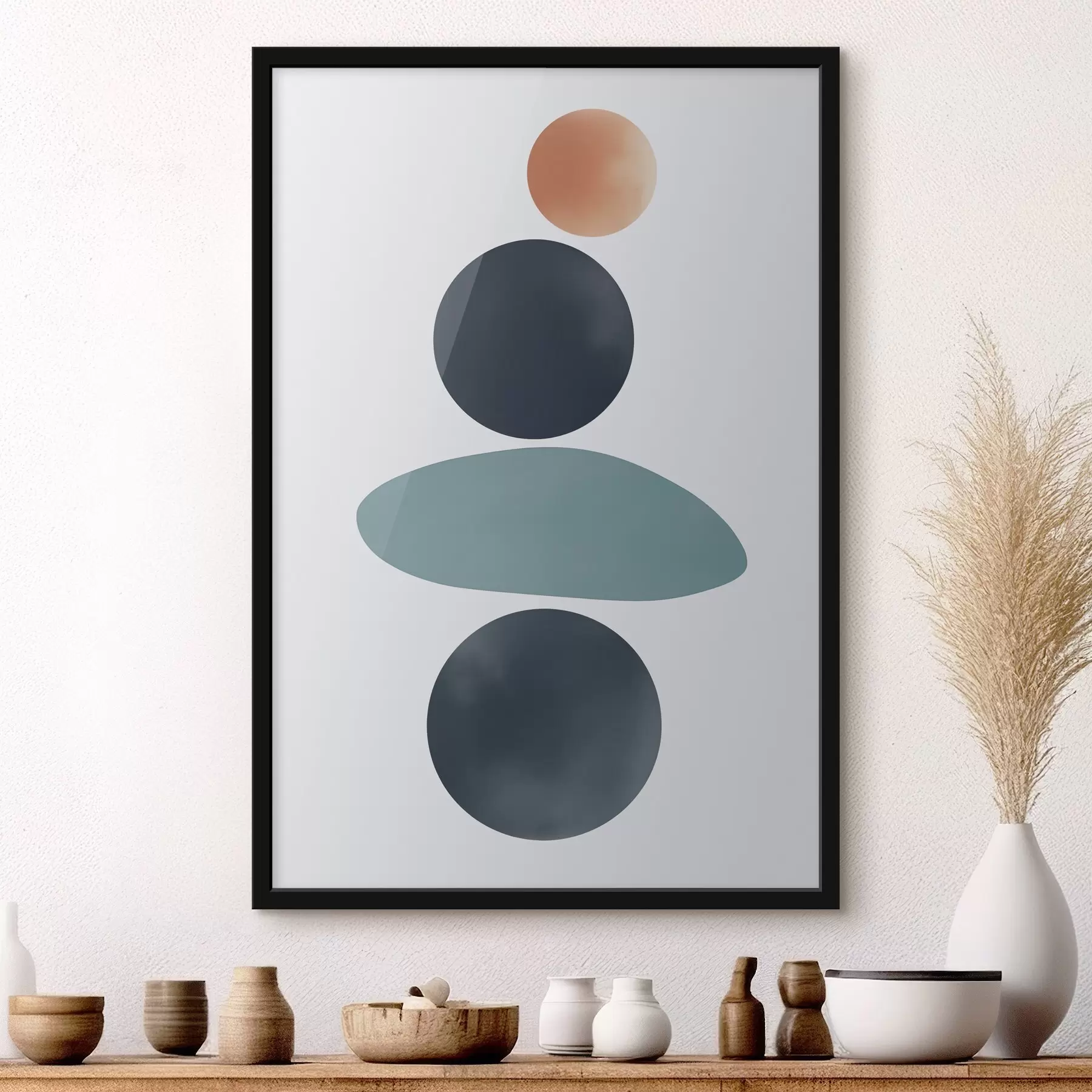 Fotobehang Abstracte ronde vlekken f46061