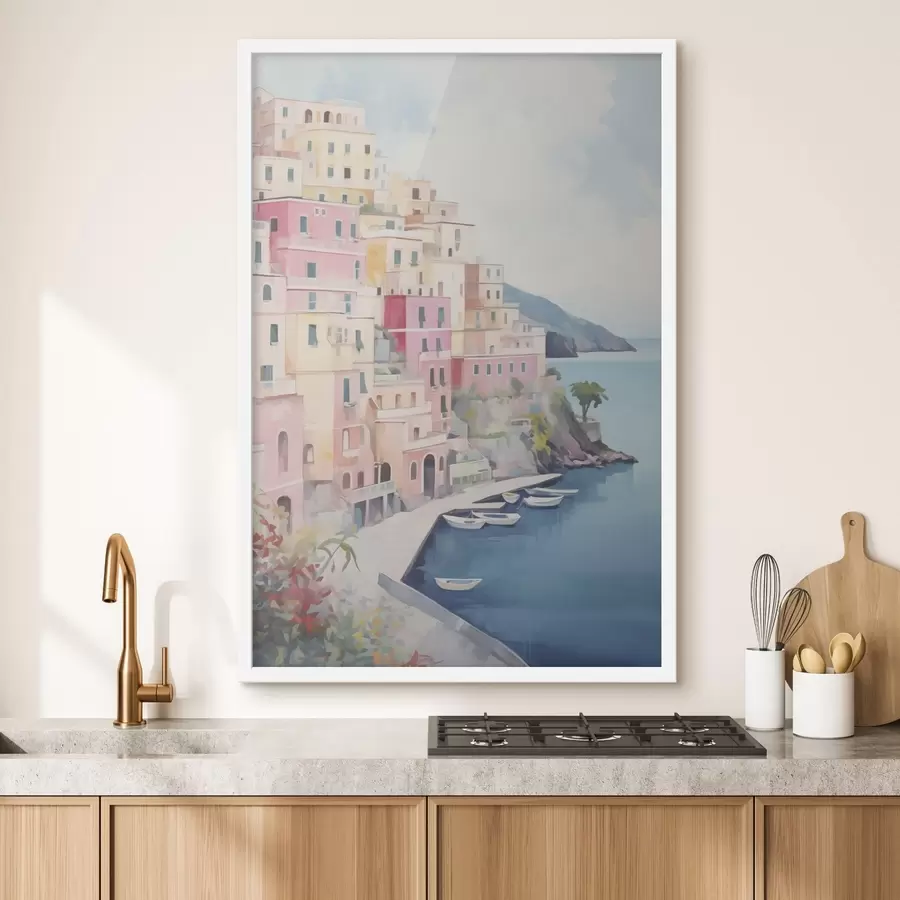 Fotobehang Huizen dromen van de zee f46066