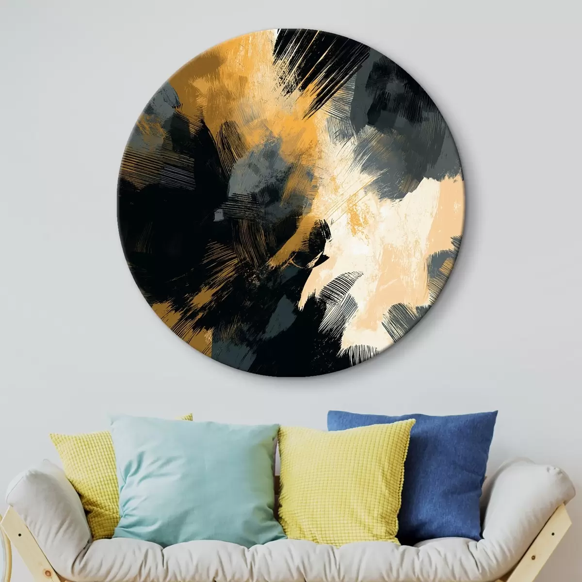 Ronde schilderijen Burst r46030