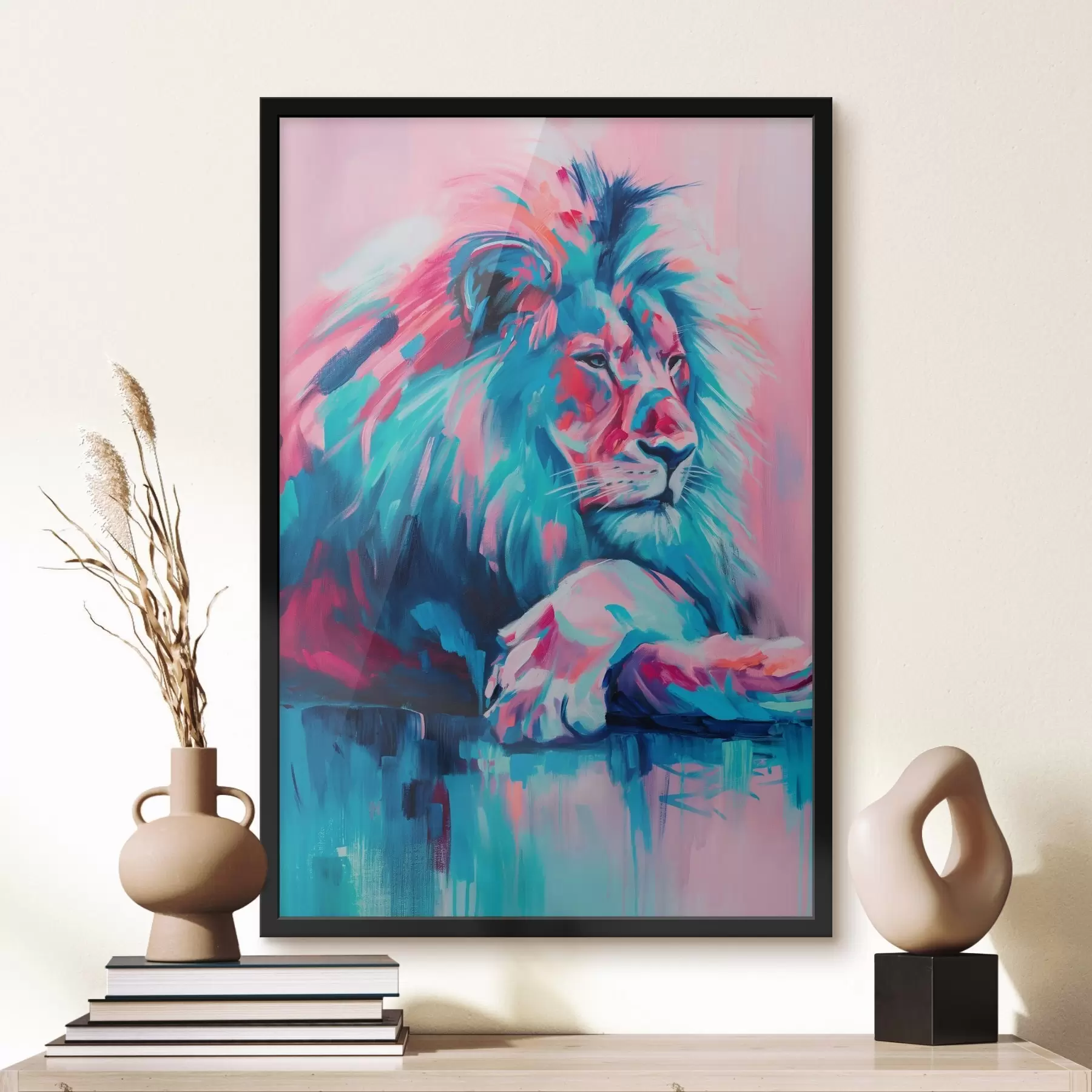 Fotobehang Leeuw f46034