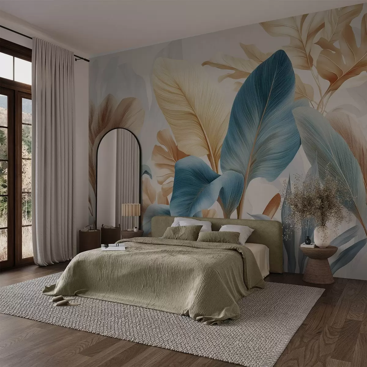 Fotobehang Botanische bladeren w04589