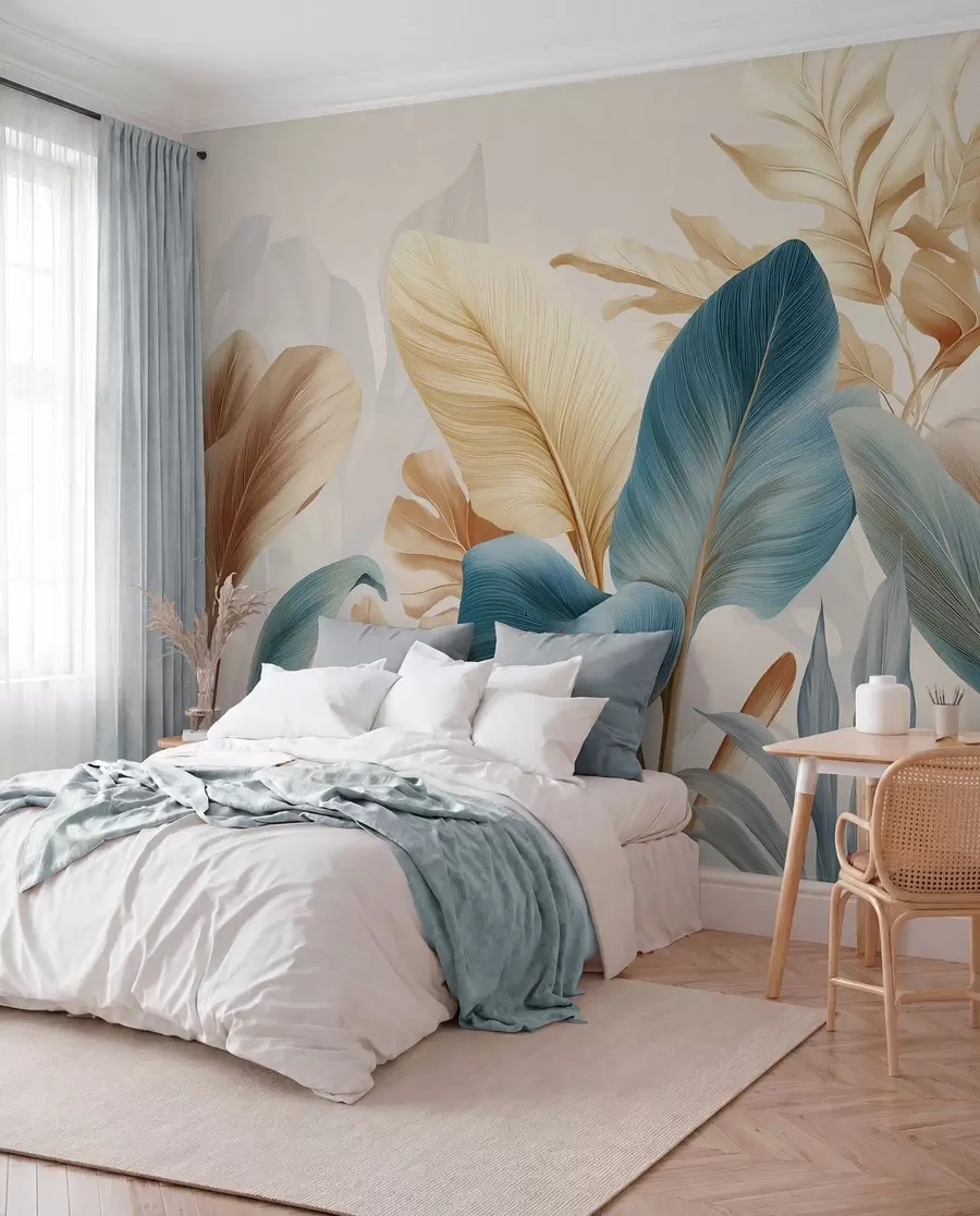Fotobehang Botanische bladeren w04589