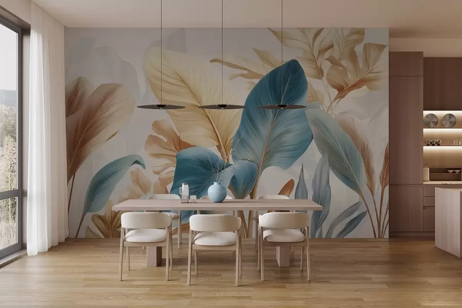 Fotobehang Botanische bladeren w04589