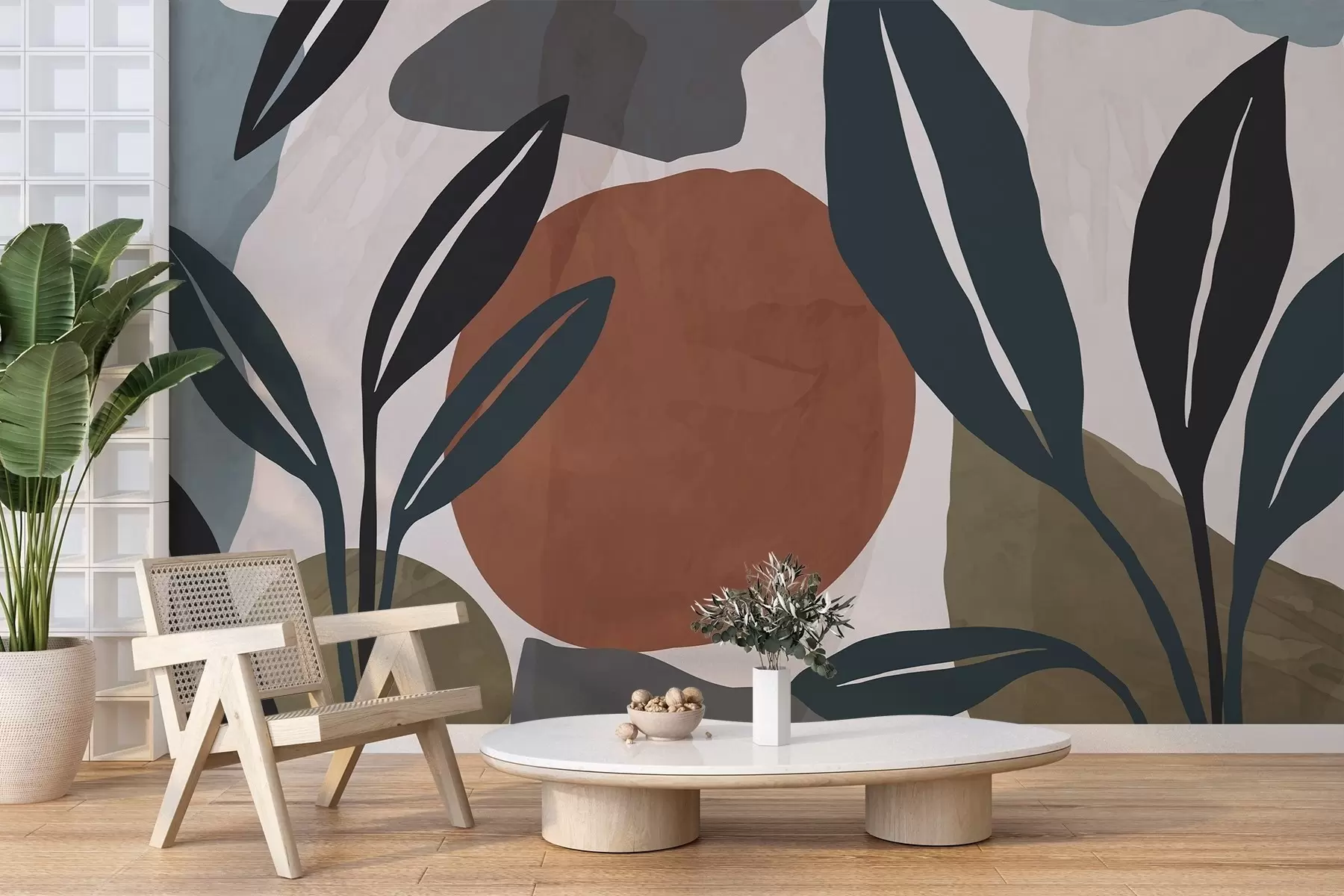 Fotobehang Abstracte botanica w04592