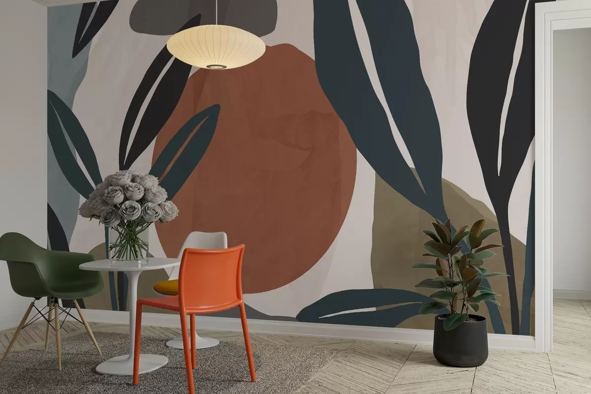 Fotobehang Abstracte botanica w04592