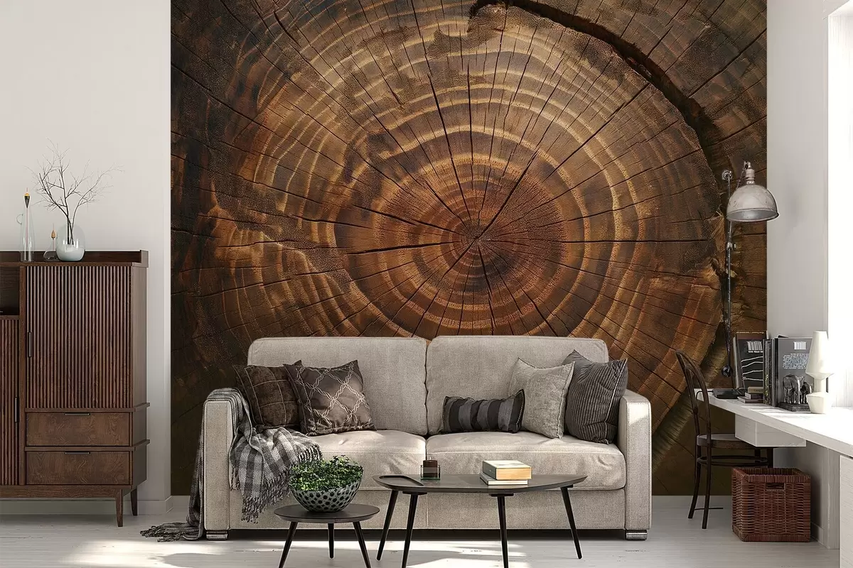 Fotobehang Boomringen w04642