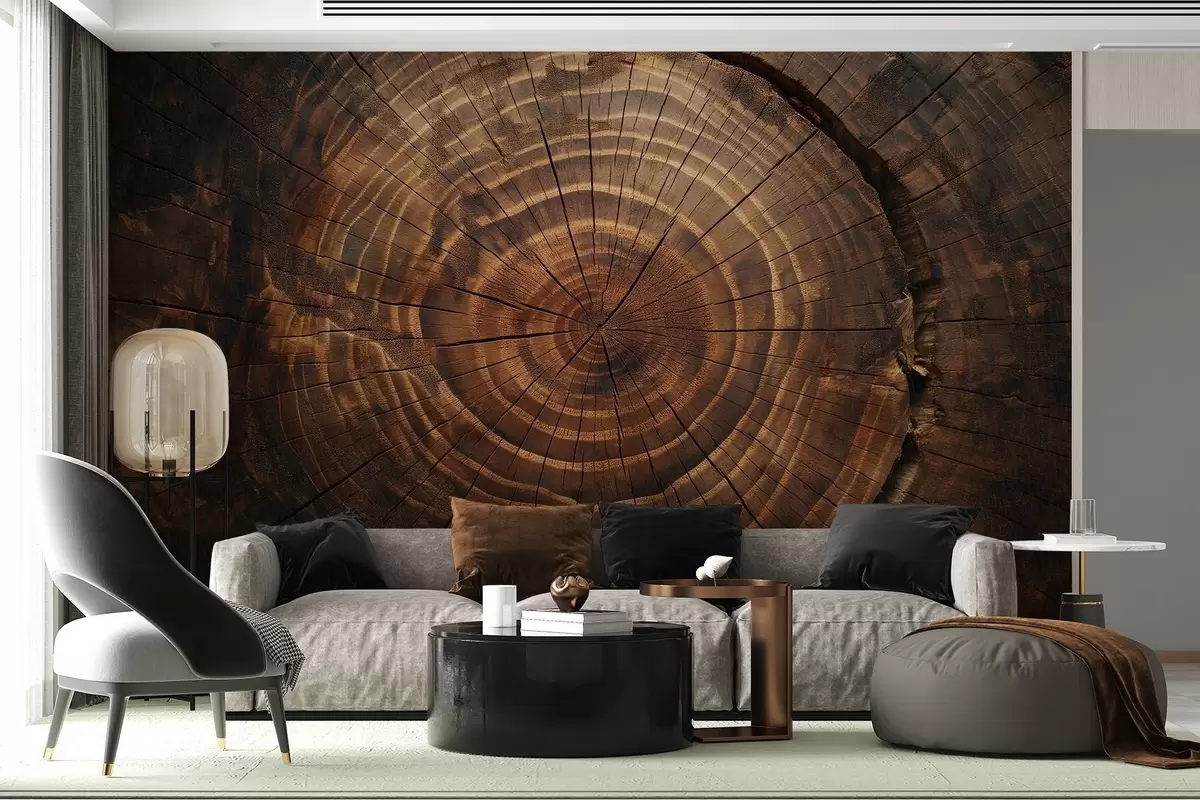 Fotobehang Boomringen w04642