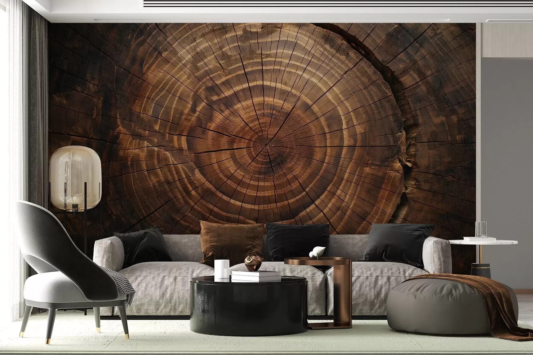 Fotobehang Boomringen w04642