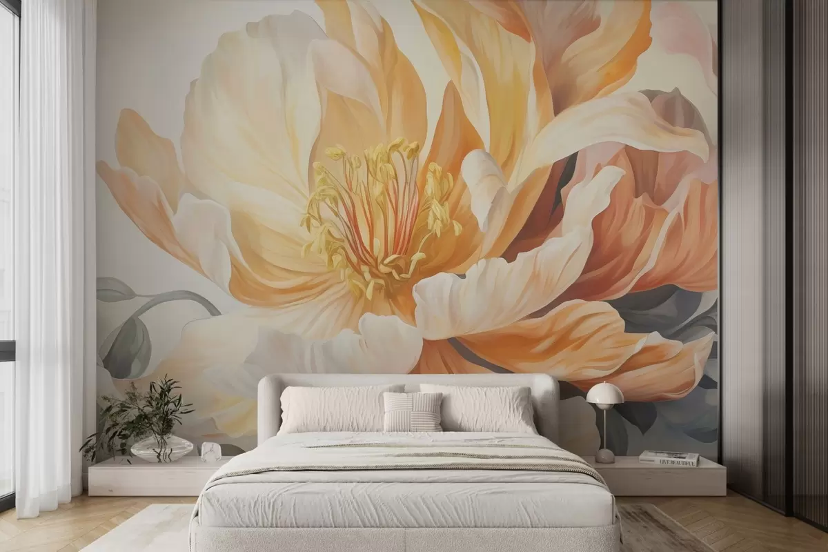 Fotobehang Bloeiende bloem w04686