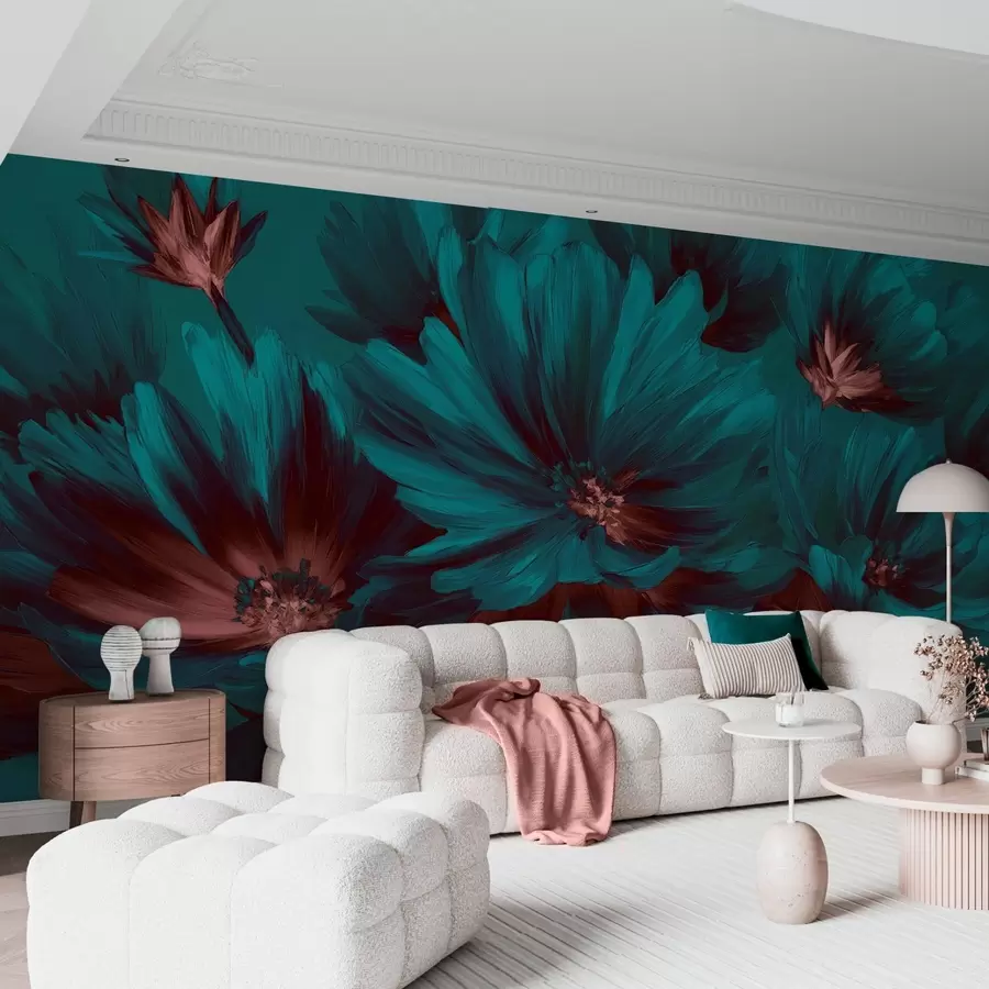 Fotobehang Abstracte bloemen w04670v3