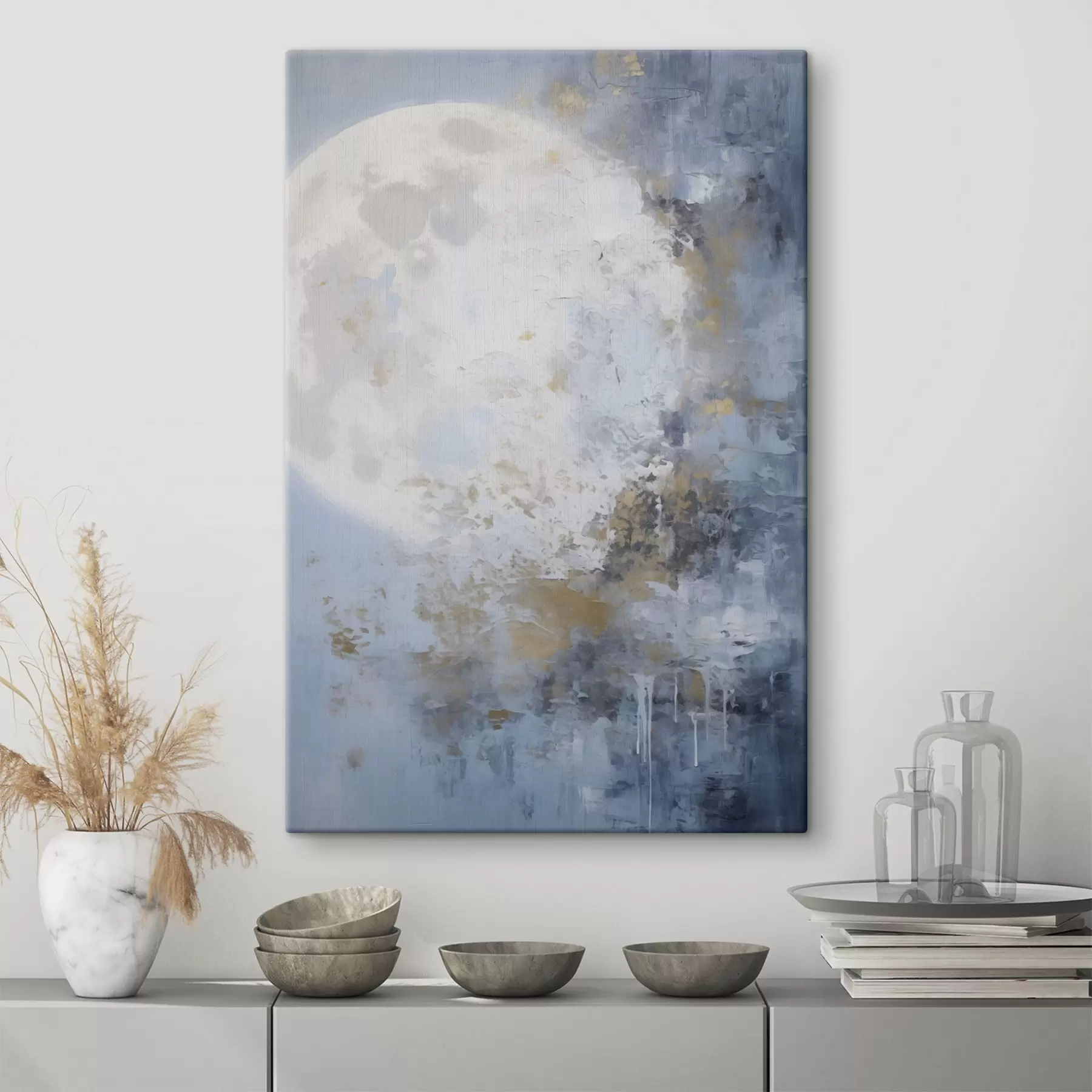  Schilderijen Maanabstractie s46125