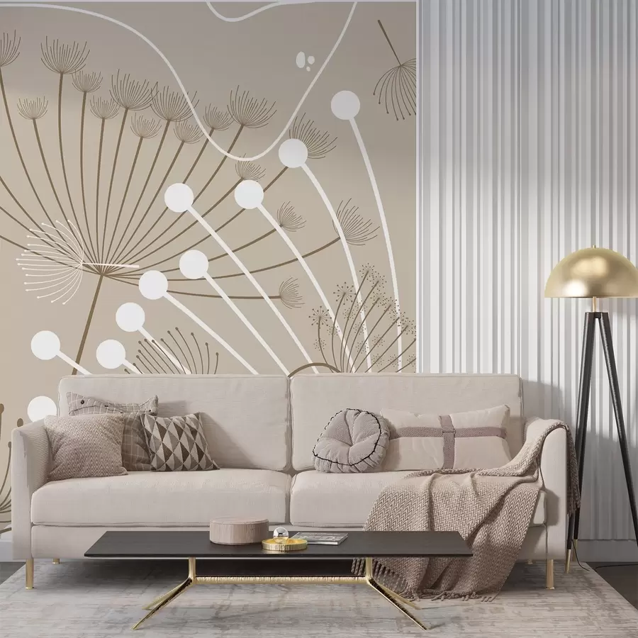 Fotobehang Abstracte bloemen w04702
