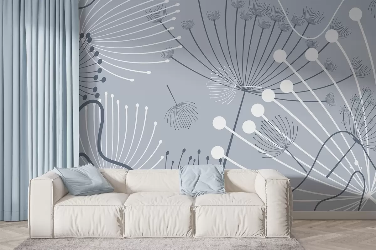 Fotobehang Abstracte bloemen w04702v1