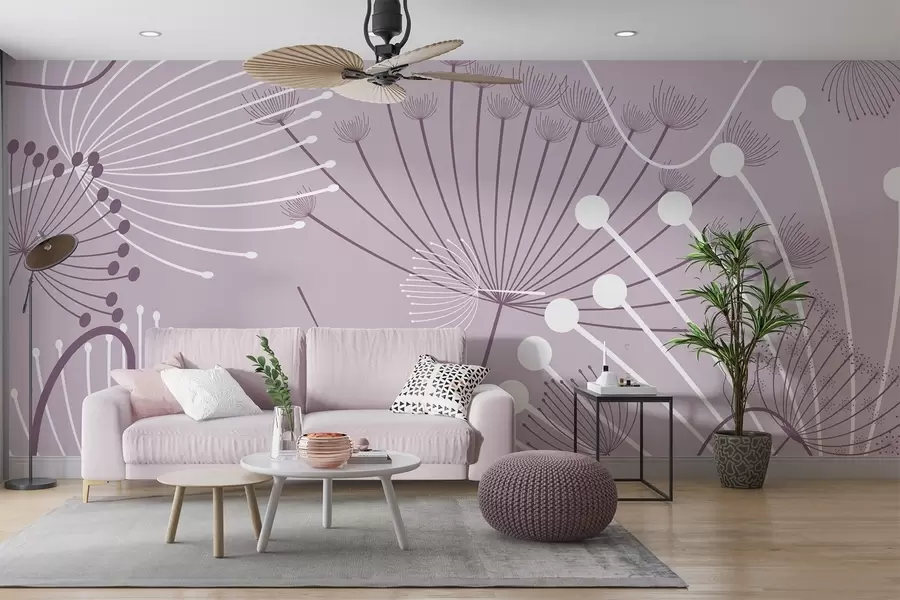 Fotobehang Abstracte bloemen w04702v2