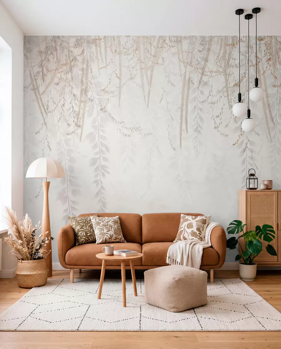 Fotobehang Hangende takken w09433
