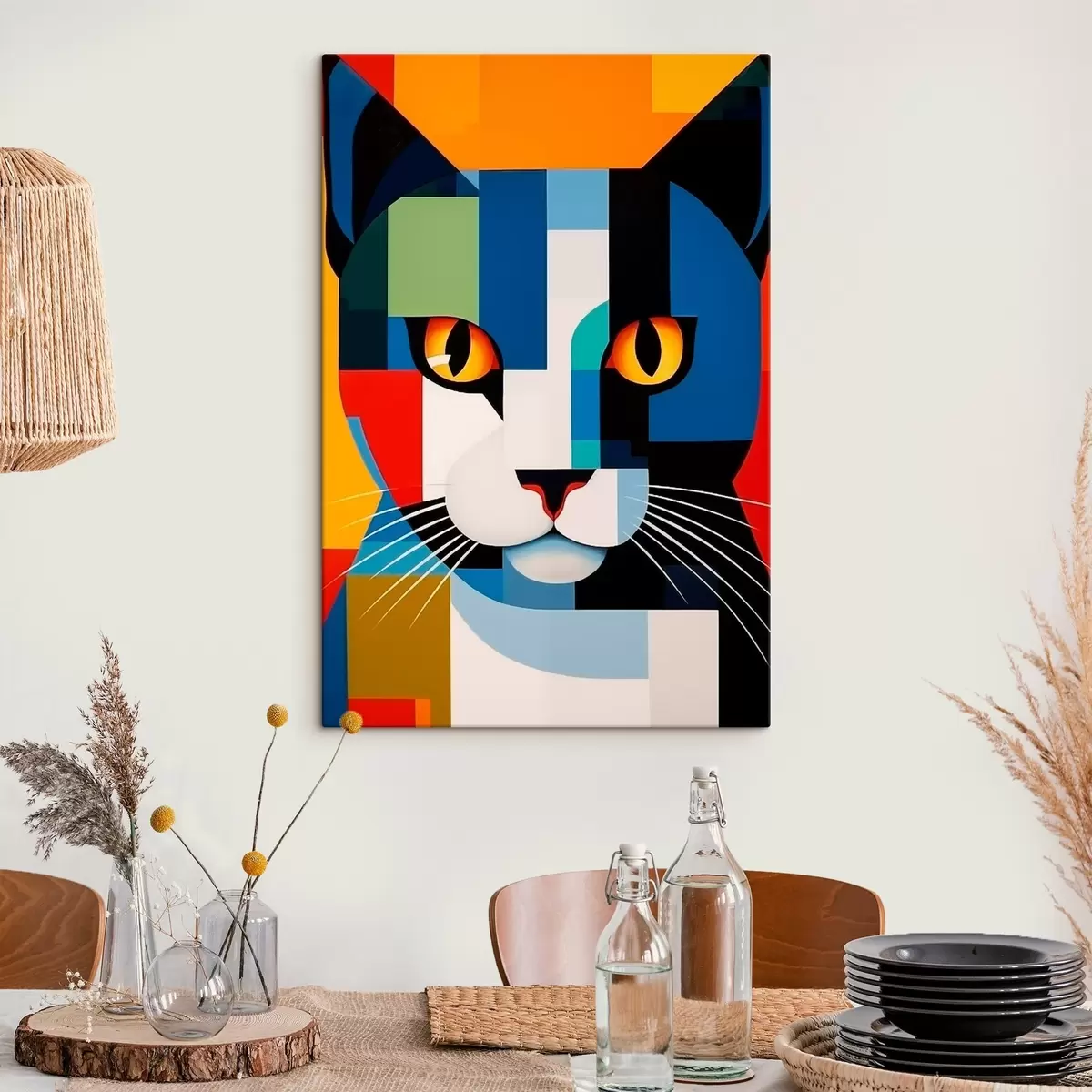  Schilderijen Abstracte kat s46204