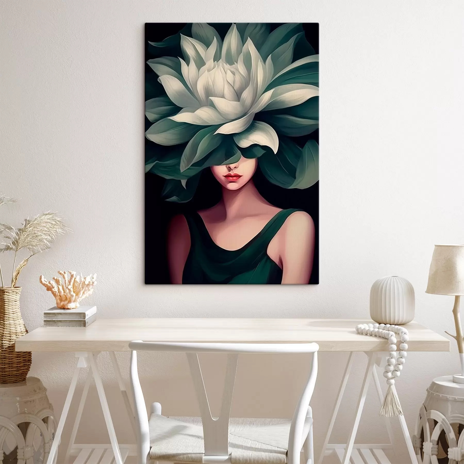  Schilderijen Meisje met een bloem s46207