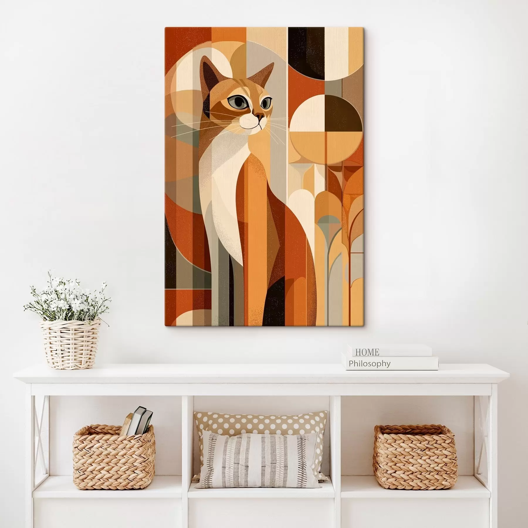  Schilderijen Geometrische kat s46208